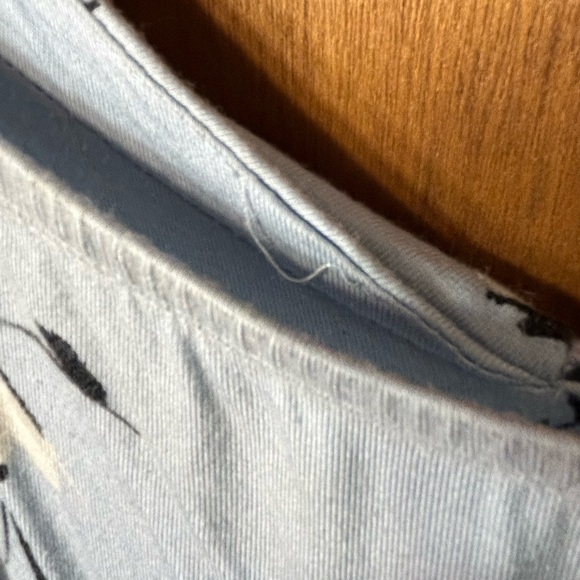 TORRID blue summer dress with pink flowers and black leaves size 4X - Picture 5 of 5